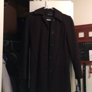 Brown/black checkered coat. (Petite) sz 4P